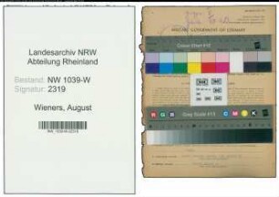 Entnazifizierung August Wieners , geb. 27.08.1885 (Lehrer)