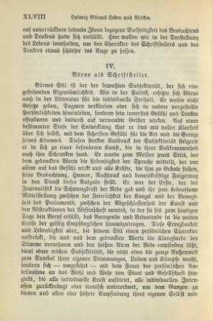 IV. Börne als Schriftsteller