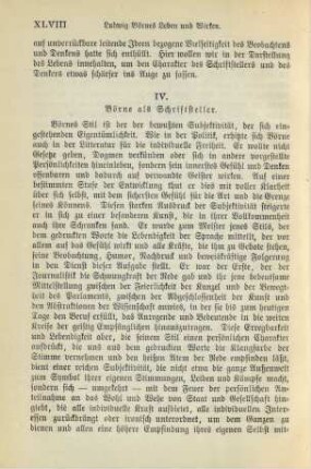 IV. Börne als Schriftsteller