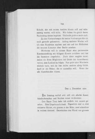 Den 2. December 1900