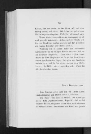 Den 2. December 1900