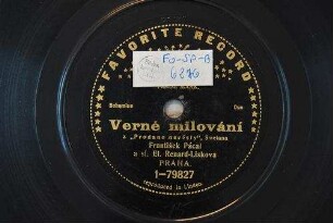 Verné milování : z "Prodane nevésty" / Smetana
