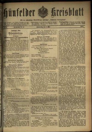 Ausgabe vom Donnerstag, den 03. Mai 1917.
