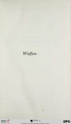 Waffen (Nr. 381-453)