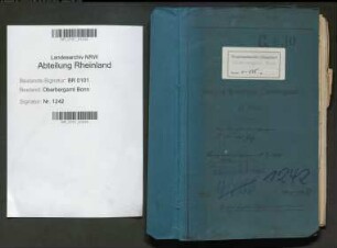 Götz; Karl, Bergassessor; Prüfungs- u. Personalakten Band 1