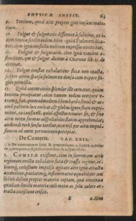 De Cometis. Cap. XXII.