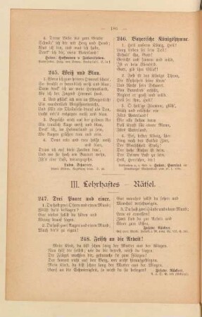 III. Lehrhaftes - Rätsel