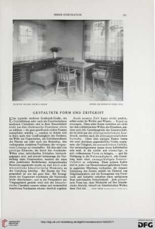 41: Gestaltete Form und Zeitgeist