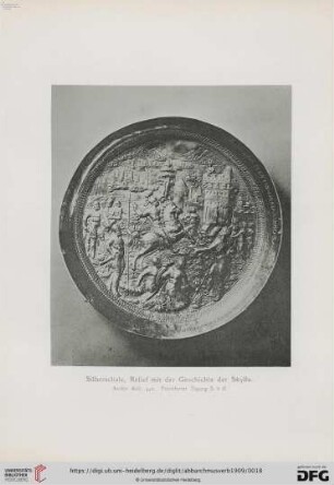 16. Silberschale, Relief mit der Geschichte der Skylla