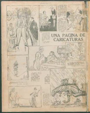 Una página de caricaturas [Caricaturas]