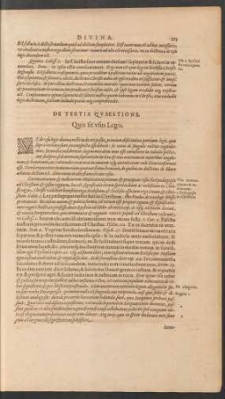 De Tertia Quaestione.