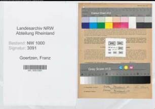 Entnazifizierung Franz Goertzen, geb. 13.10.1897 (Schreinermeister)