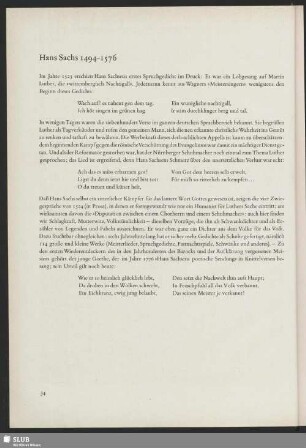 Hans Sachs 1494-1576