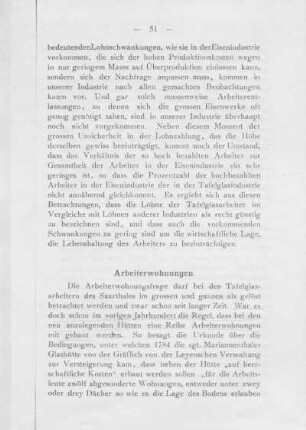 Arbeiterwohnungen.