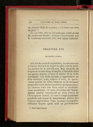 Chapitre XVI - Chapitre XX
