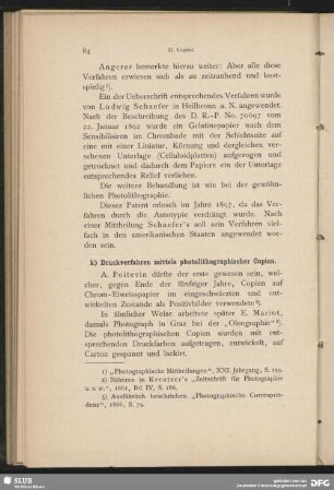 k) Druckverfahren mittels photolithographischer Copien