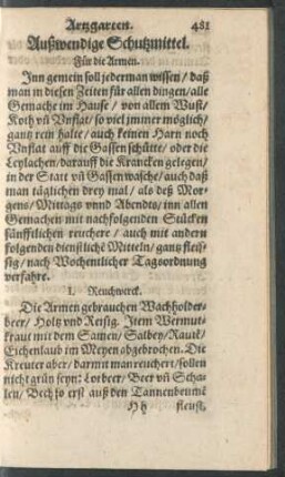 Außwendige Schutzmittel.