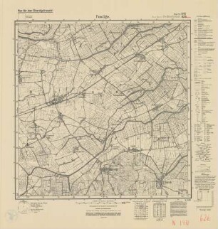 1981 (alte Nr.: 626) Posilge, Meßtischblatt (4cm - Karte)