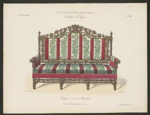 "Canapé (Renaissance) Vieux bois", aus: Le Garde-meuble