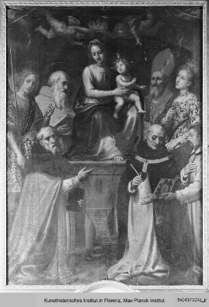 Madonna mit Kind und den Heiligen Augustinus, Michael, Hieronymus, Blasius, Katharina von Alexandrien und Antoninus