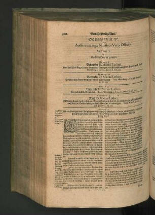 MEMBRUM IV. De Auditorum erga Ministros Verbi Officio.