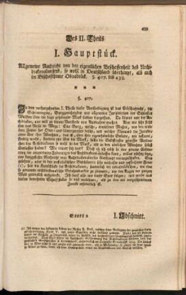 I. Huaptstück. Allgemeine Nachricht, von der eigentlichen Beschaffenheit des Archidiakonalwesens ...