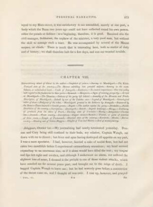 Chapter VIII. Extraordinary attack of illness in the author. - ...