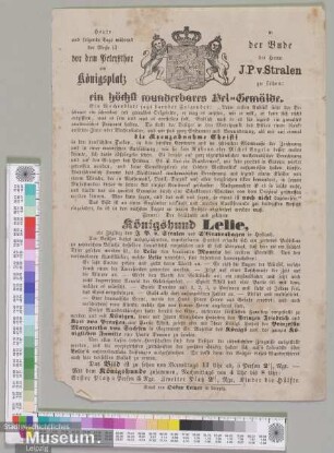 Ein höchst wunderbares Oel-Gemälde