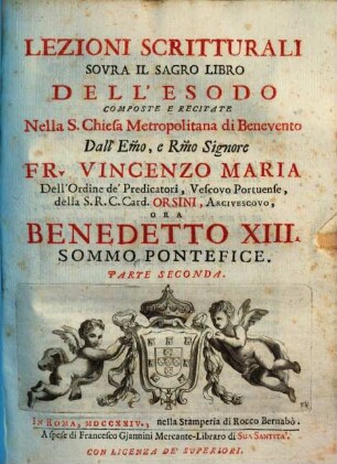 Lezioni Scritturali Sovra Il Sagro Libro Dell'Esodo, 2