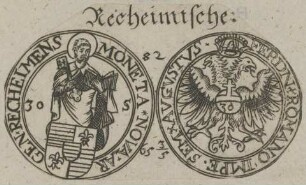 Petrus neben Wappen Ferdinands, Kaiser des Römischen Reiches