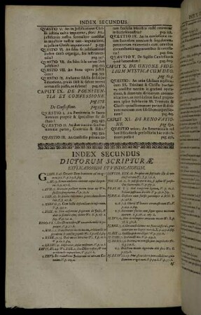 Index Secundus Dictorum Scripturæ Explicatorum Et Vindicatorum.