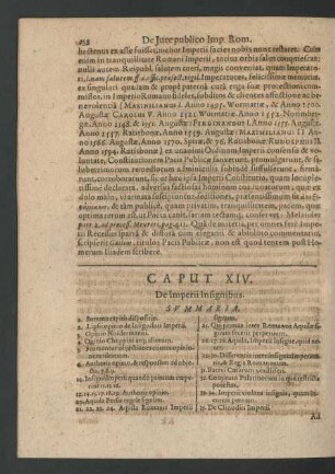 Caput XIV. De Imperii Insignibus.