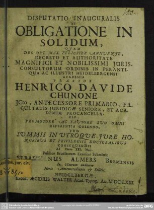 De obligatione in solidum