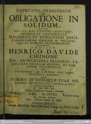 De obligatione in solidum