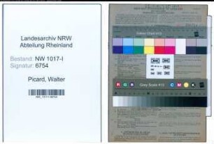 Entnazifizierung Walter Picard , geb. 05.06.1908 (Schleifermeister)