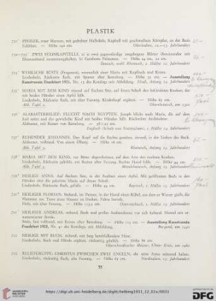 Plastik (Nr. 731-813)