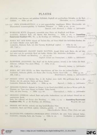 Plastik (Nr. 731-813)