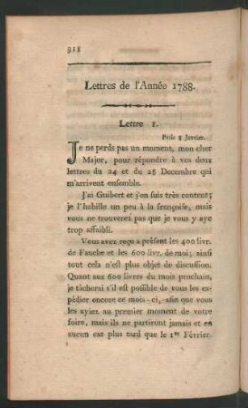 Lettres de l'Année 1788