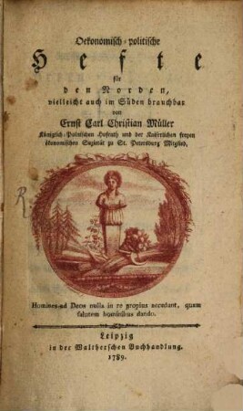 Oekonomisch-politische Hefte für den Norden, vielleicht auch im Süden brauchbar