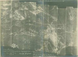 Foto des Geländes nördlich von Péronne (Luftbild)