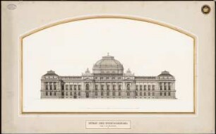 Reichstag, Berlin Zweiter Wettbewerb: Rückansicht