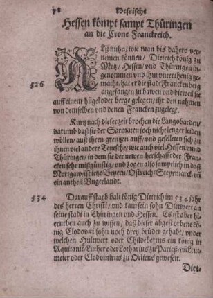 Hessen kömpt sampt Thüringen an die Crone Franckreich.