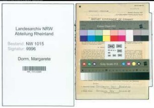 Entnazifizierung Margarete Dorrn , geb. 15.10.1898 (Lehrerin)