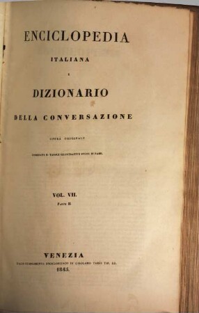 Enciclopedia italiana e dizionario della conversazione : opera originale, 7,2
