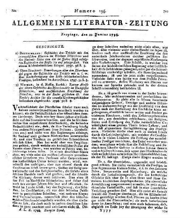 Bemerkungen über den Pfarrhandel gegen die Geschichte des Trödels mit den evanglischen Pfarren im Bisthume Hildesheim. Deutschland 1797