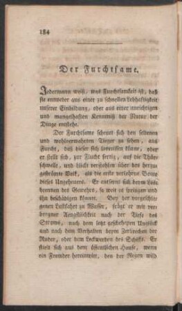 Der Furchtsame