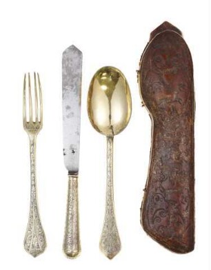 Messer, Gabel und Löffel in Etui, 2006.M.521 a-d