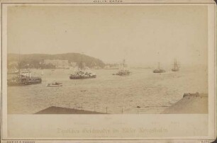 Deutsches Geschwader im Kieler Kriegshafen