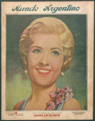 Las estrellas del cine: Laura La Plante [Retrato] : Retrato ejecutado especialmente para Mundo Argentino por Rodolfo Wacha