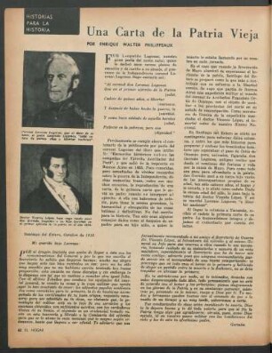 Una carta de la patria vieja